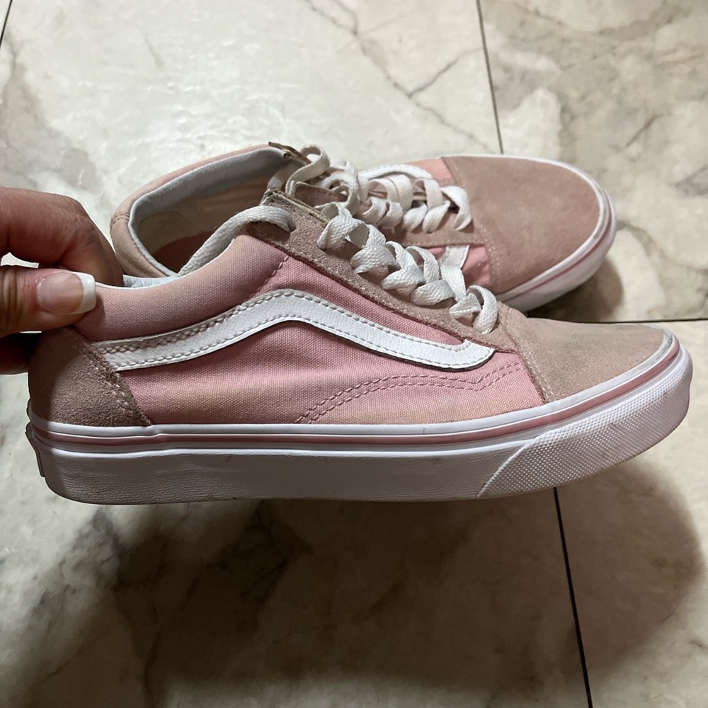 Pink old skool vans